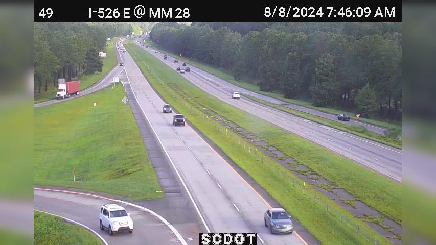 Traffic Cam Mount Pleasant: I-526 E @ MM 28 (Long Point Rd)