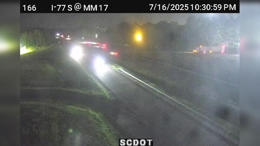 Traffic Cam Edinburgh: I-77 S @ MM 17 (Two Notch Road)