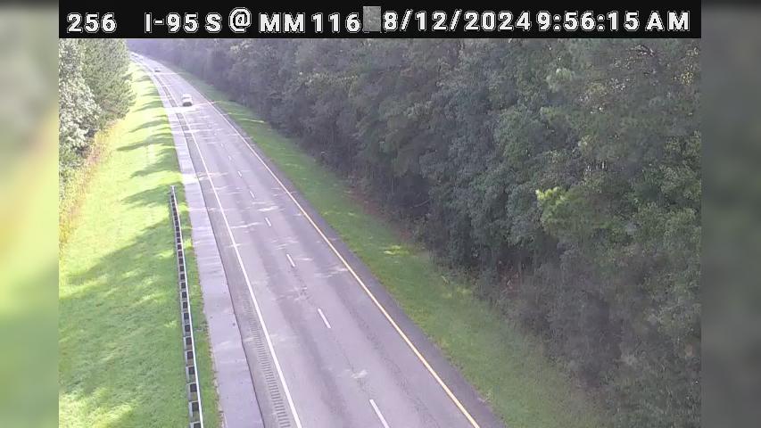 Traffic Cam Halleytown: I-95 S @ MM 116.4