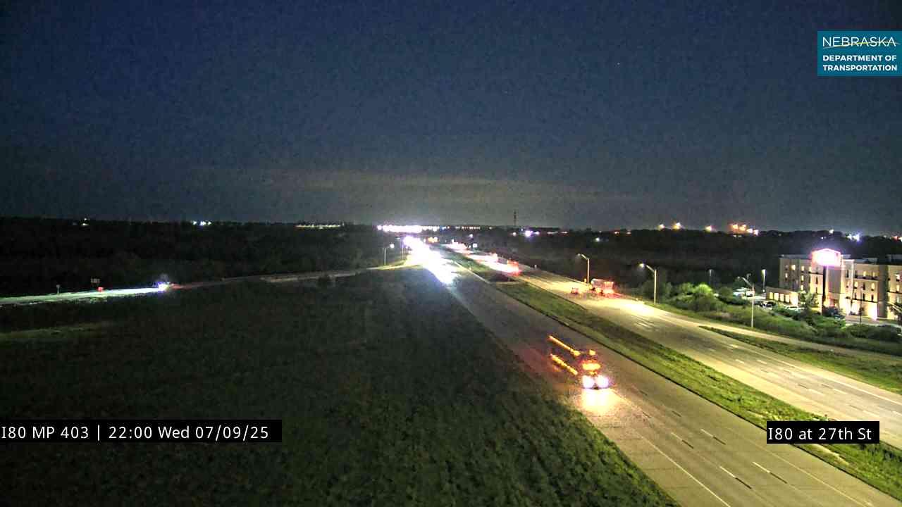 Haymarket: I-80: Lincoln Exit to 27th St.: Interstate View Traffic Cam