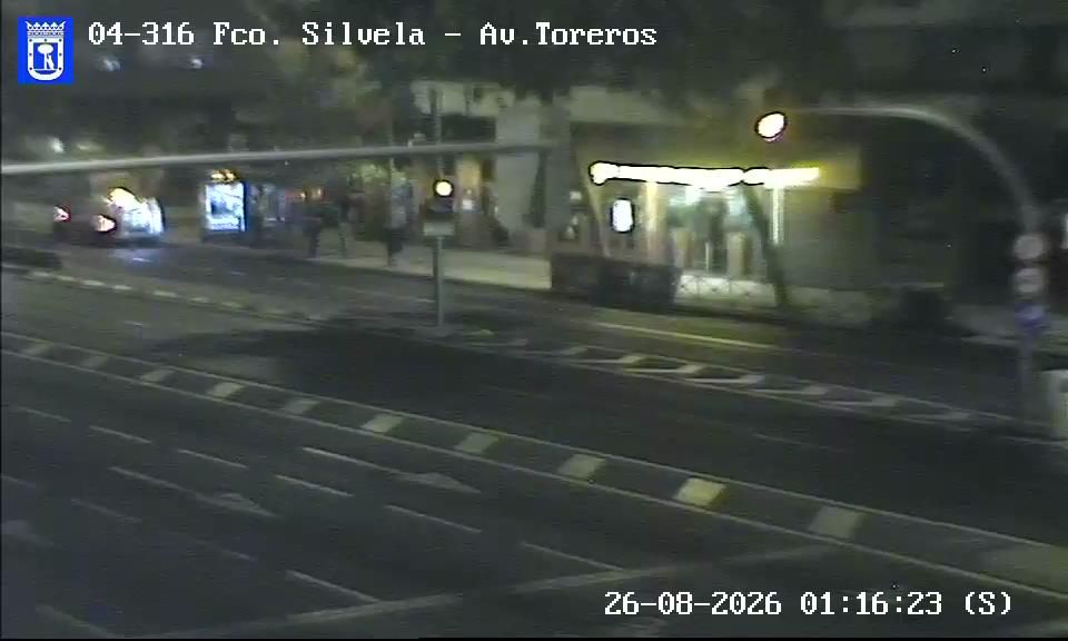 Traffic Cam Guindalera: FRANCISCO SILVELA - AV DE LOS TOREROS