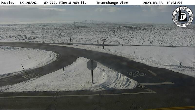 Traffic Cam Atomic City: US 20: INL Puzzle: Interchange