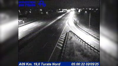 Preview delle webcam di Turate: A09 Km. 19,0 - Nord