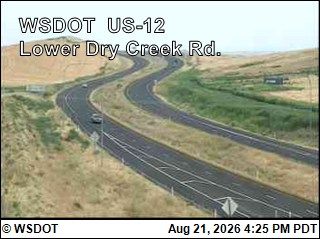 Traffic Cam Lowden: US 12 at MP 324.31: Lower Dry Creek Road