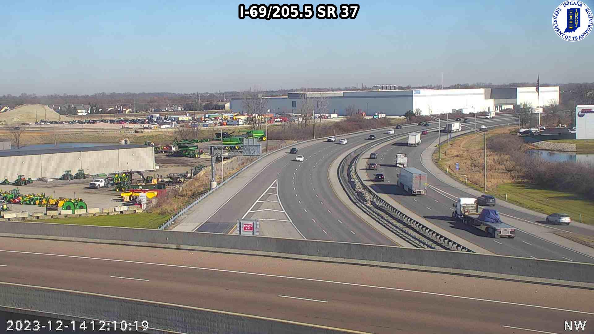 Traffic Cam Fishers: I-69: I-69/205.5 SR