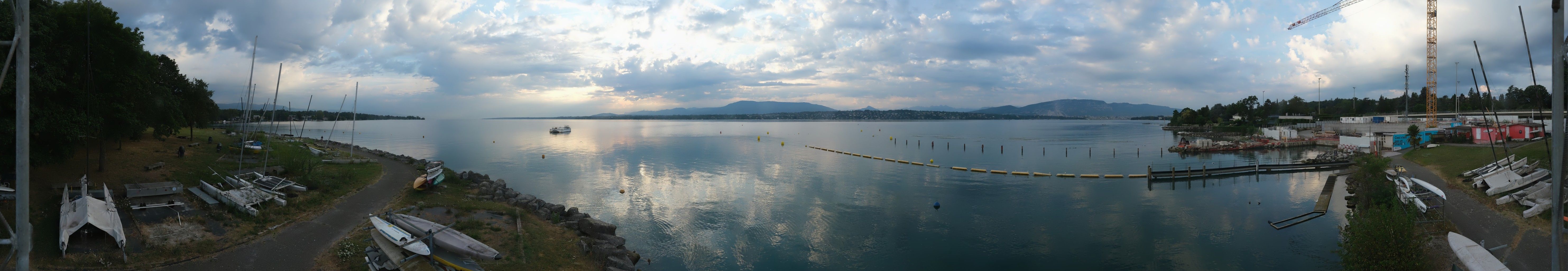 Bellevue: Cologny - The Geneva Water Fountain - Geneva - Les Voirons - Salève - Le Môle - Lake Geneva - Mont Blanc - Mont Blanc