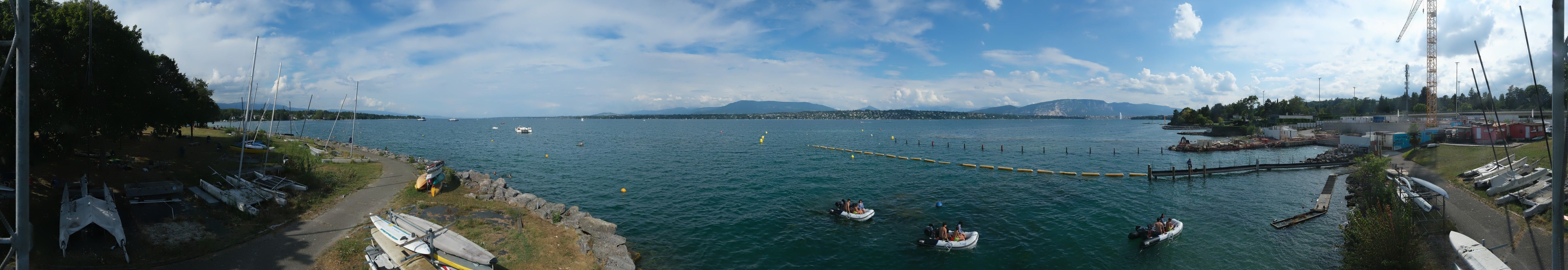 Bellevue: Cologny - The Geneva Water Fountain - Geneva - Les Voirons - Salève - Le Môle - Lake Geneva - Mont Blanc - Mont Blanc