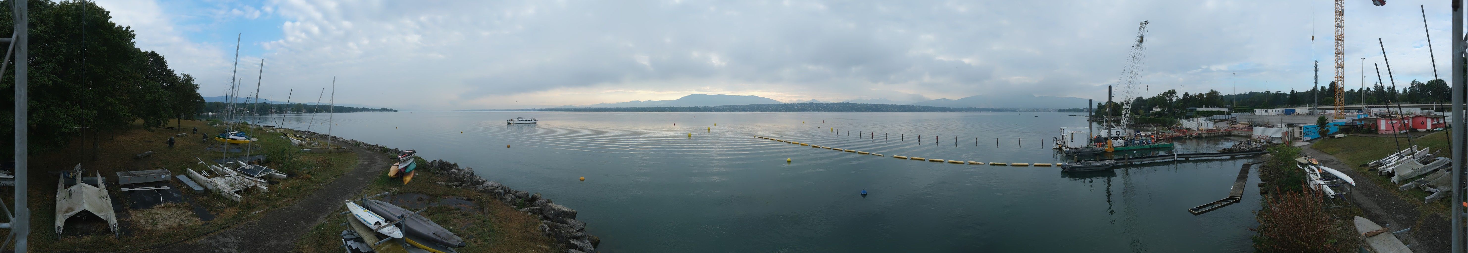 Bellevue: Cologny - The Geneva Water Fountain - Geneva - Les Voirons - Salève - Le Môle - Lake Geneva - Mont Blanc - Mont Blanc