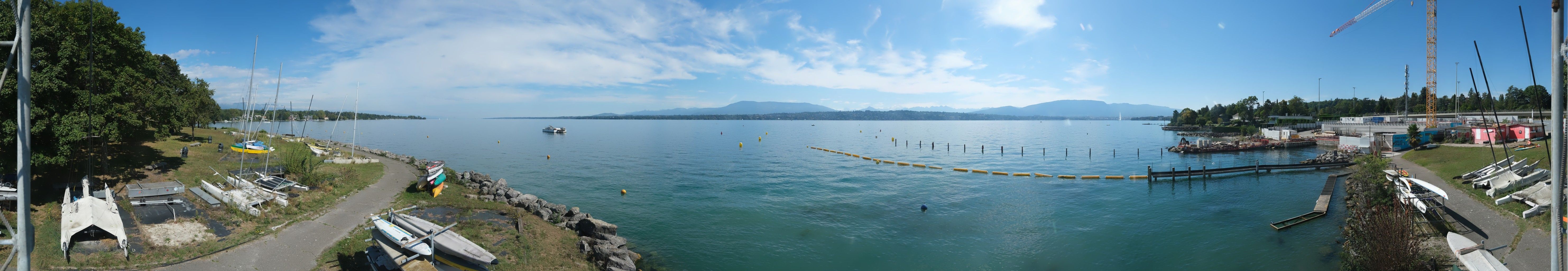 Bellevue: Cologny - The Geneva Water Fountain - Geneva - Les Voirons - Salève - Le Môle - Lake Geneva - Mont Blanc - Mont Blanc