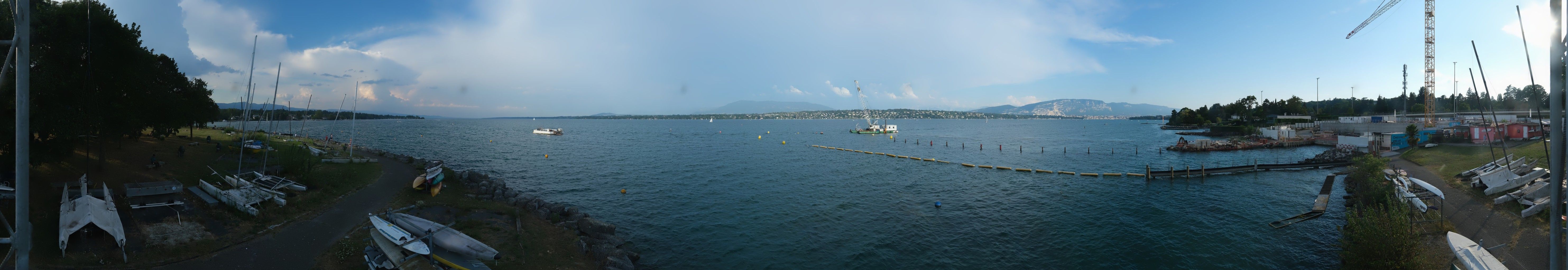 Bellevue: Cologny - The Geneva Water Fountain - Geneva - Les Voirons - Salève - Le Môle - Lake Geneva - Mont Blanc - Mont Blanc