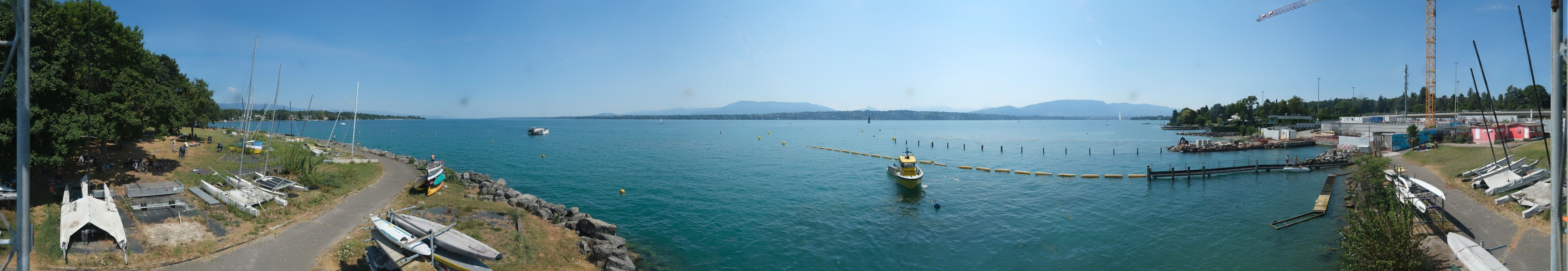 Bellevue: Cologny - The Geneva Water Fountain - Geneva - Les Voirons - Salève - Le Môle - Lake Geneva - Mont Blanc - Mont Blanc