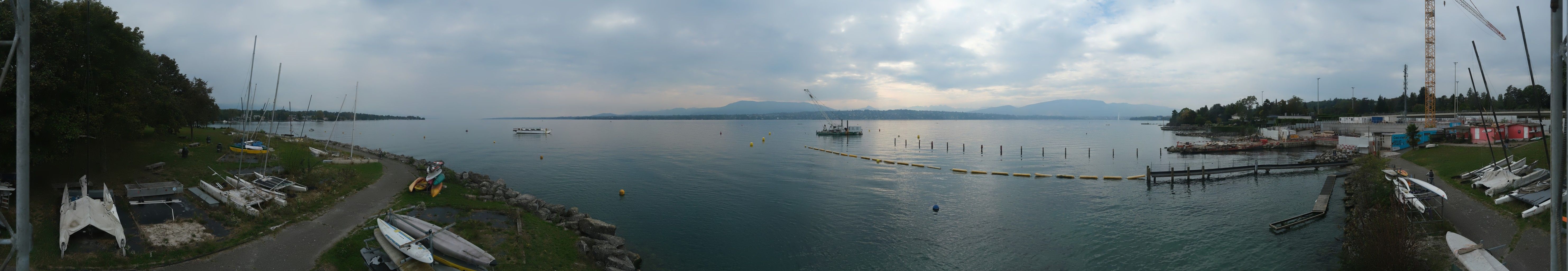 Bellevue: Cologny - The Geneva Water Fountain - Geneva - Les Voirons - Salève - Le Môle - Lake Geneva - Mont Blanc - Mont Blanc