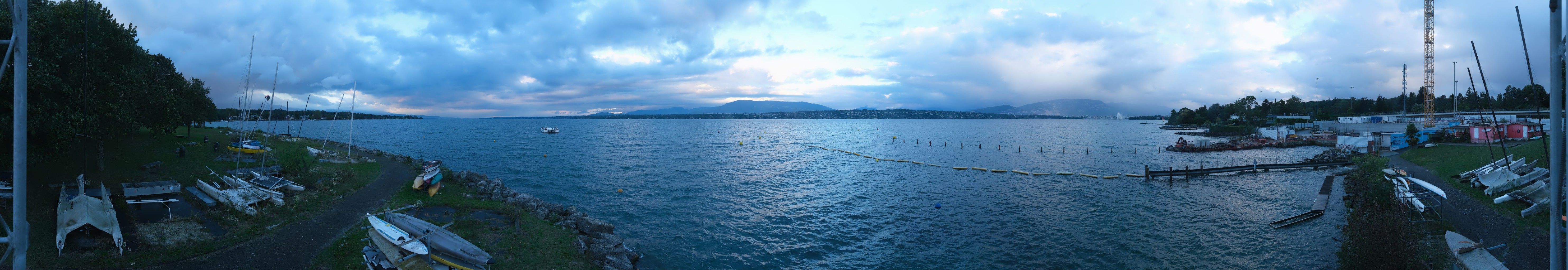 Bellevue: Cologny - The Geneva Water Fountain - Geneva - Les Voirons - Salève - Le Môle - Lake Geneva - Mont Blanc - Mont Blanc