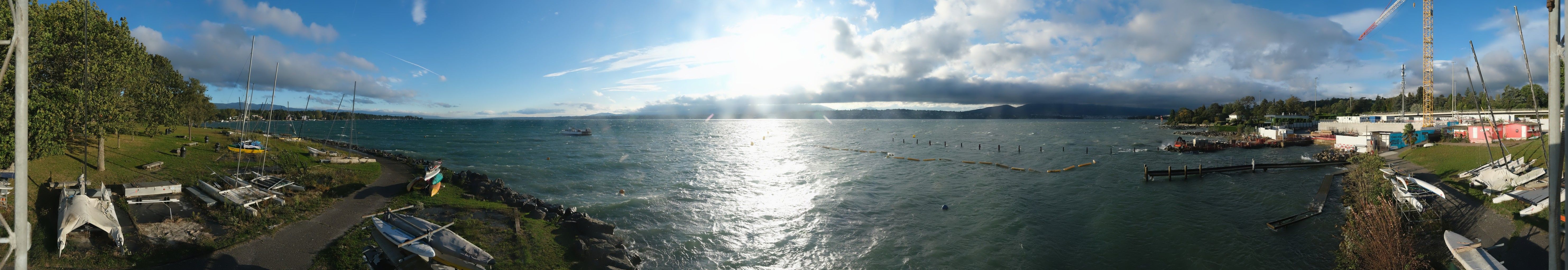 Bellevue: Cologny - The Geneva Water Fountain - Geneva - Les Voirons - Salève - Le Môle - Lake Geneva - Mont Blanc - Mont Blanc