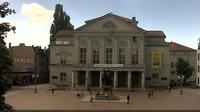 Weimar: Theaterplatz mit Goethe-Schiller-Denkmal - Attuale