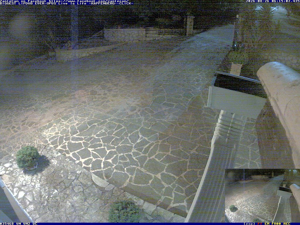Traffic Cam Marathias: 2.webcam from Zakynthos mit Blick auf die Berge und Olivenhaine von Marathia