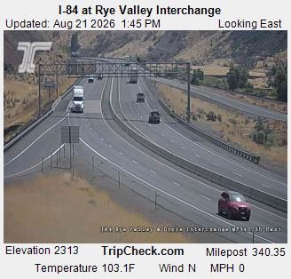 Traffic Cam Huntington: I-84 at Rye Valley Interchange