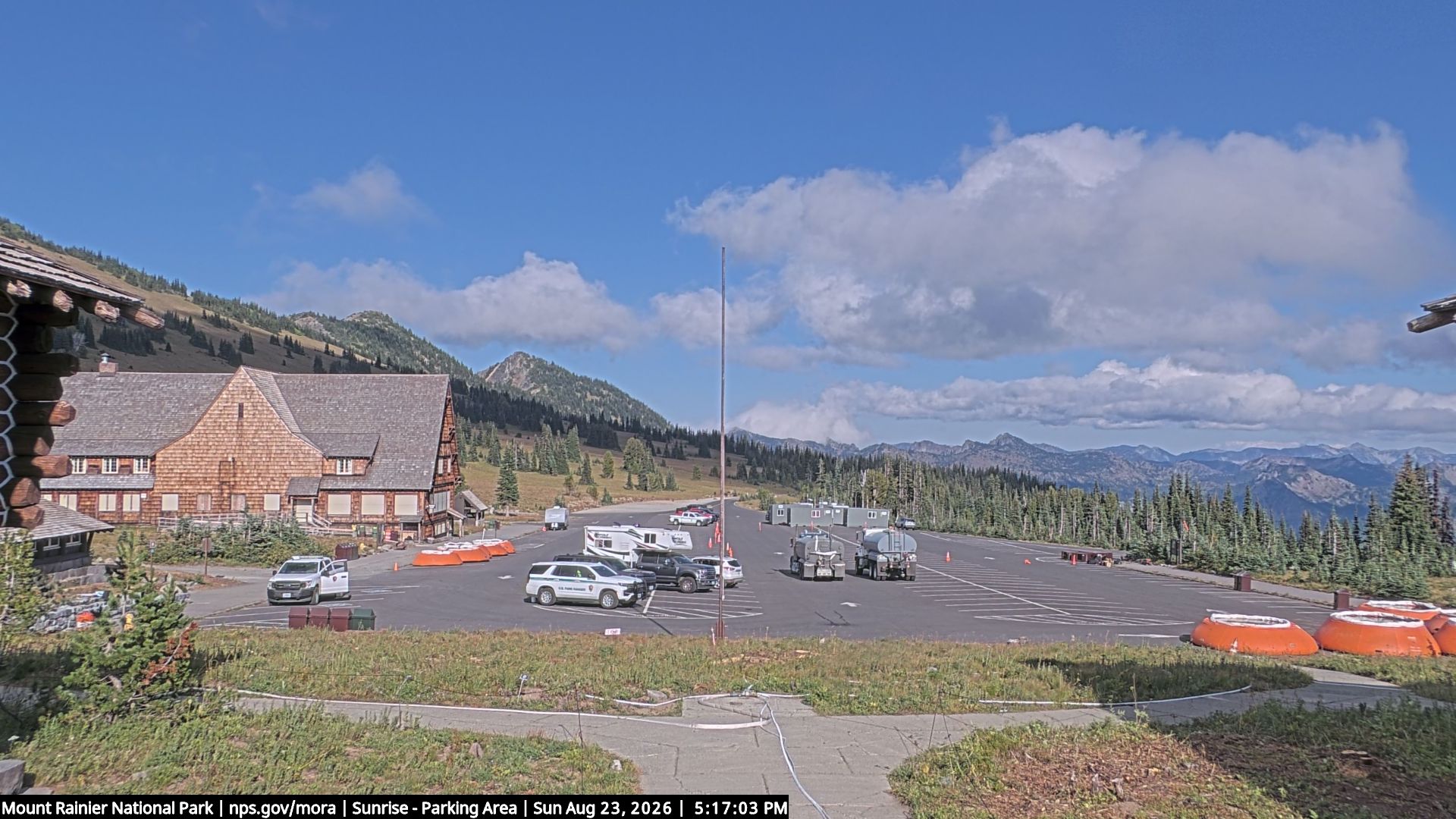 Traffic Cam Puyallup River Junction: Mt Rainier - Sunrise