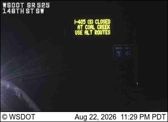 Traffic Cam Brier: SR 525 at MP 2.3: 148th St SW