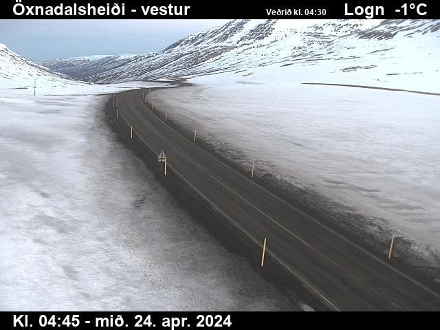 Traffic Cam Northwestern Region: Öxnadalsheiði