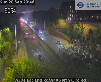 Traffic Cam London: A504 Est End Rd/A406 Nth Circ Rd
