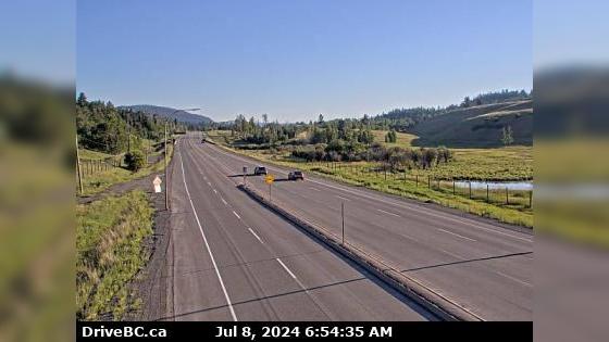 Traffic Cam Aspen Grove › North: Hwy 97C (Okanagan Connector), at Hwy 5A Junction, near - looking north