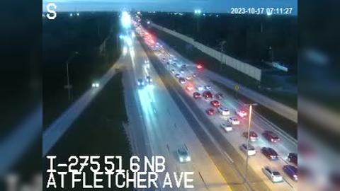 Traffic Cam Nowatney: I-275 at Fletcher Ave