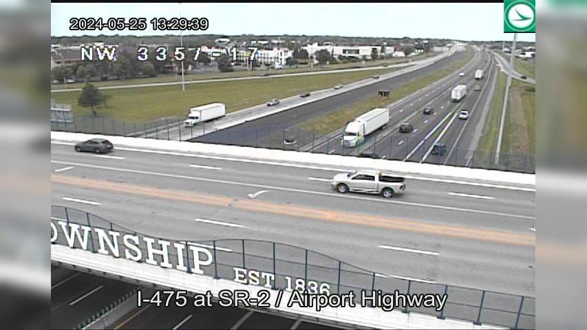 Traffic Cam Holland: I-475 at SR-2 - Airport Hwy