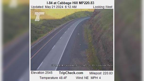 Traffic Cam Umatilla: I-84 at Cabbage Hill MP220.83