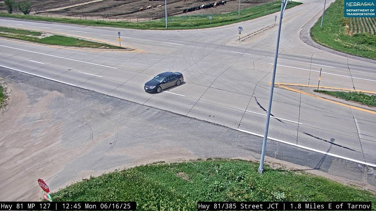 Traffic Cam Tarnov: US - Hwy 81 at 385 St