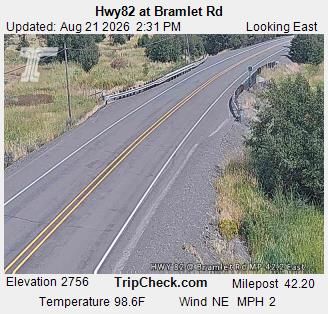 Traffic Cam Wallowa: Hwy82 at Bramlet Rd