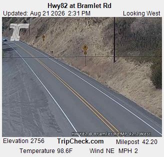 Traffic Cam Wallowa: Hwy82 at Bramlet Rd