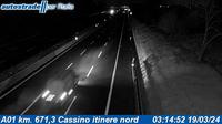Cassino: A01 km. 671,3 - itinere nord - Attuale