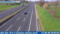 Cassino: A01 km. 671,3 - itinere nord - Di giorno