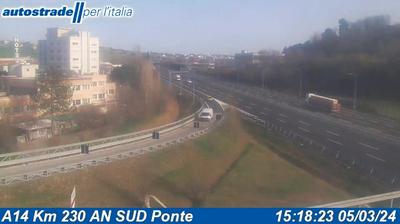 Preview delle webcam di Osimo: A14 Km 230 AN SUD Ponte
