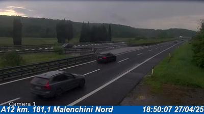 Preview delle webcam di Collesalvetti: A12 km. 181,1 Malenchini Nord