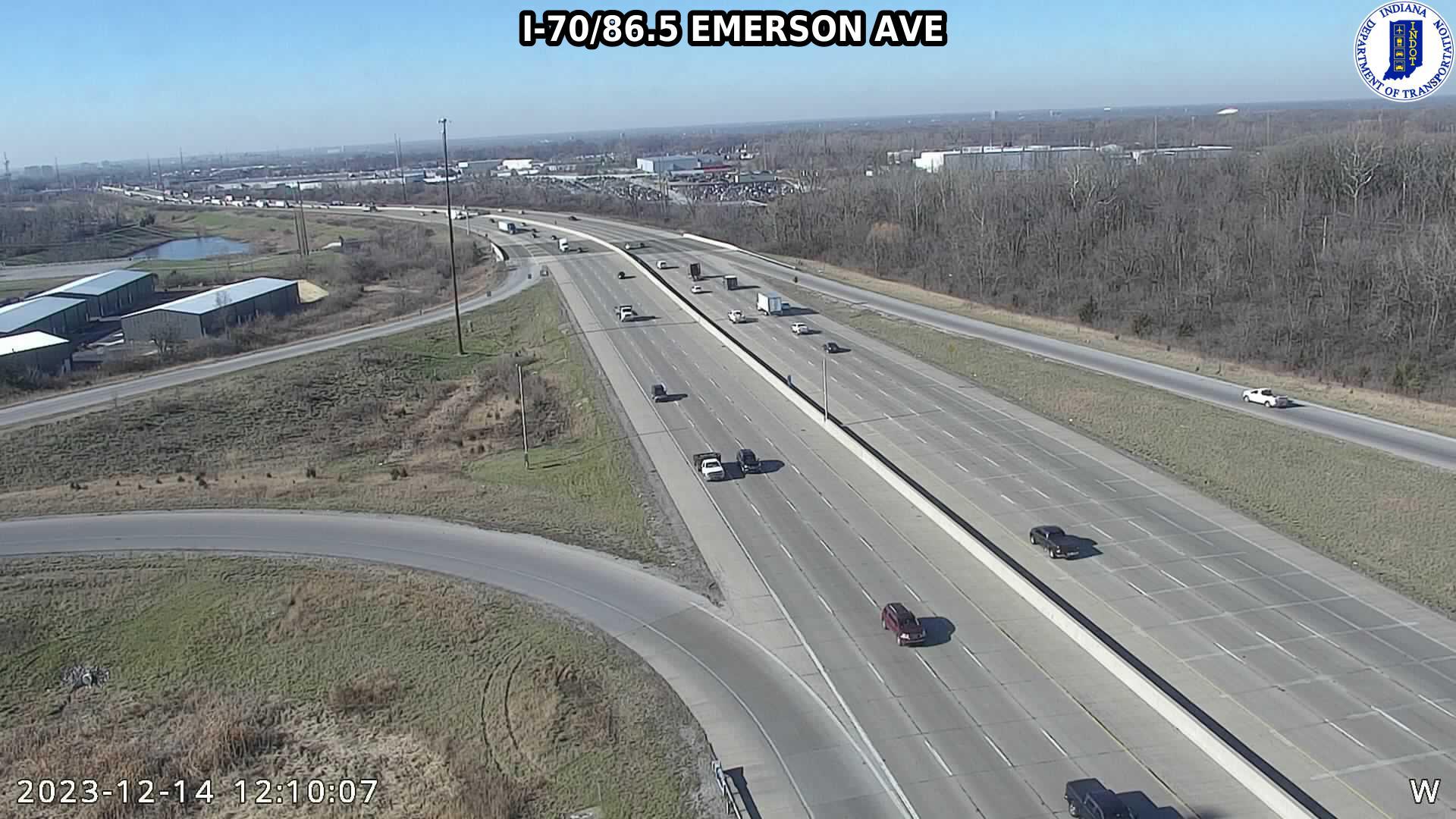 Traffic Cam Otterbein: I-70: I-70/86.5 EMERSON AVE
