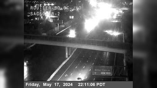 Traffic Cam Rancho Cordova: Hwy 50 at Routier Rd JWO
