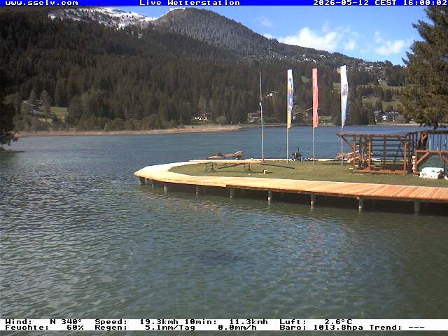 Lenzerheide: Wassersportcenter SSCLV, Heidsee - Valbella