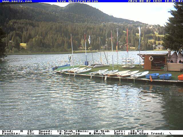 Lenzerheide: Wassersportcenter SSCLV, Heidsee - Valbella