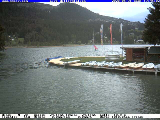 Lenzerheide: Wassersportcenter SSCLV, Heidsee - Valbella