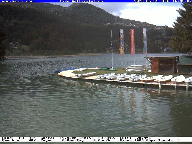 Lenzerheide: Wassersportcenter SSCLV, Heidsee - Valbella