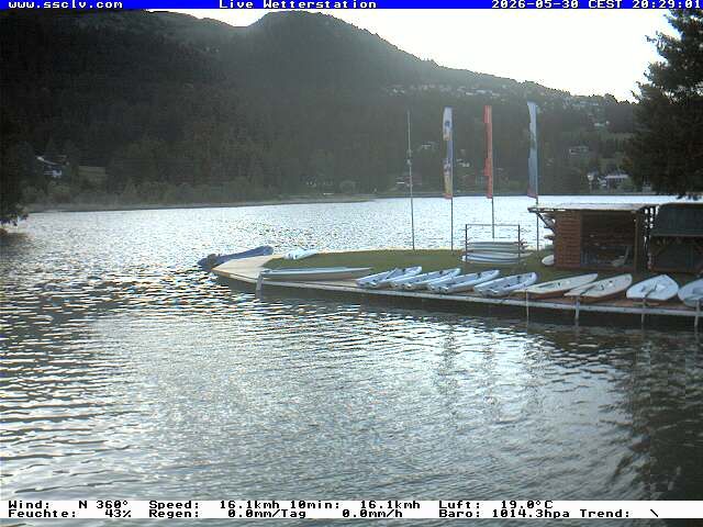 Lenzerheide: Wassersportcenter SSCLV, Heidsee - Valbella