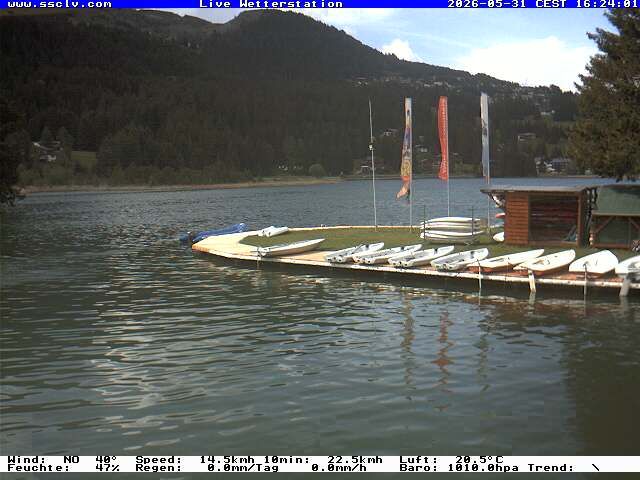 Lenzerheide: Wassersportcenter SSCLV, Heidsee - Valbella