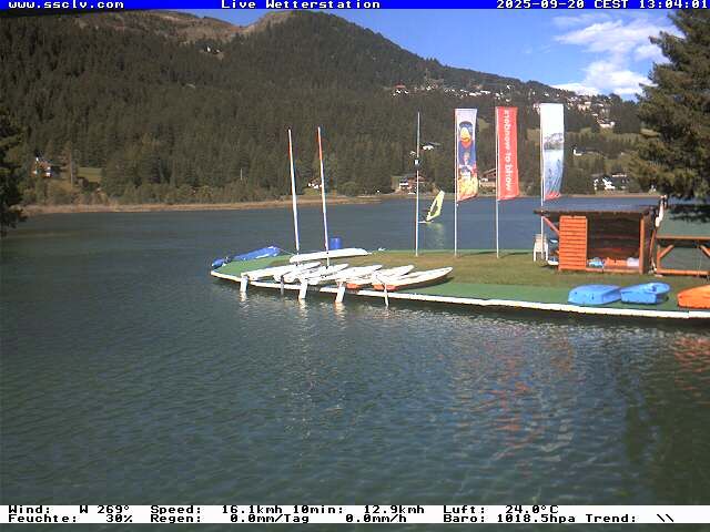 Lenzerheide: Wassersportcenter SSCLV, Heidsee - Valbella