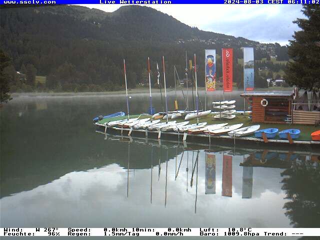 Lenzerheide: Wassersportcenter SSCLV, Heidsee - Valbella