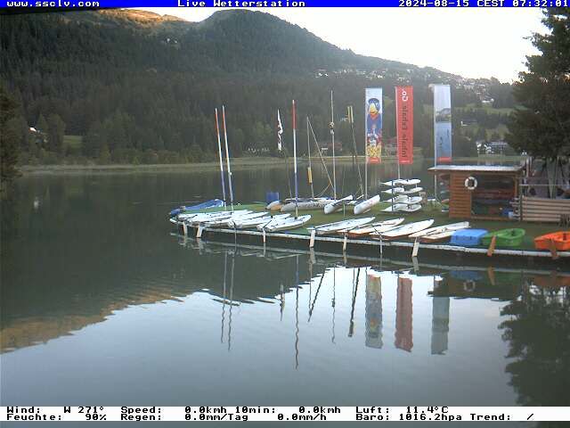 Lenzerheide: Wassersportcenter SSCLV, Heidsee - Valbella