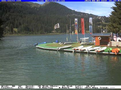 Lenzerheide: Wassersportcenter SSCLV, Heidsee - Valbella