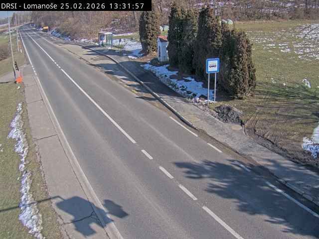Traffic Cam Lomanose: R2-449, Lenart - Gornja Radgona, Lomanoše