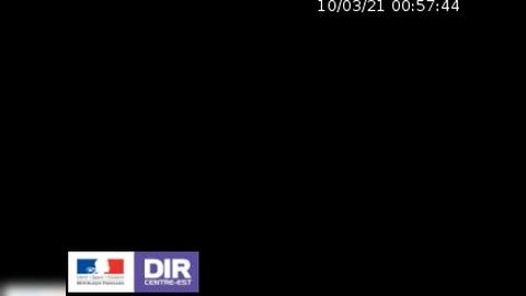 Caméra trafic sur l'A38 à hauteur de Mesmont (Côte d'Or) et en direction de Dijon